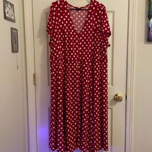 Red Polka Dot torrid Dress Size 4